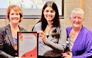 Photo of Penrith Mayor Karen McKeown, Farah Madon and Councillor Jackie Greenow