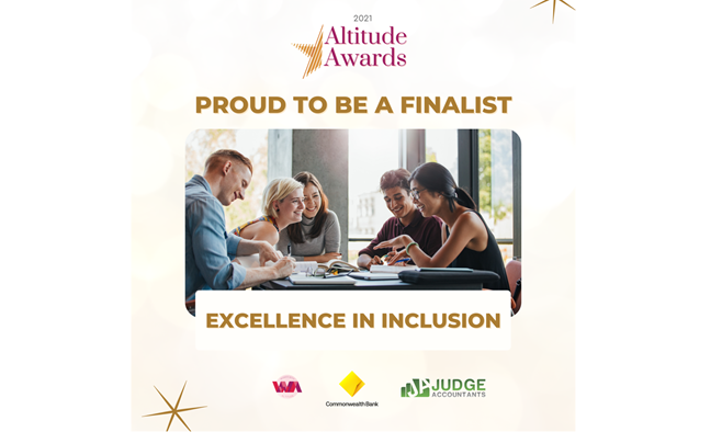 2021 Altitude Awards in the Excellence in Inclusion category